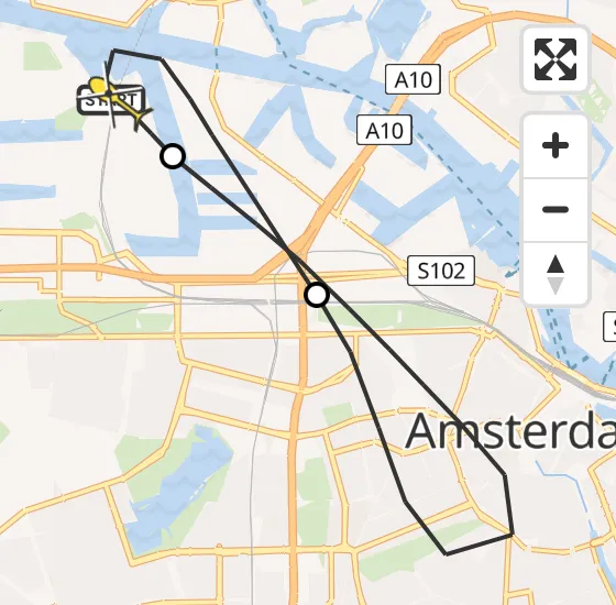 Vlucht Traumahelikopter PH-LLN van Amsterdam Heliport naar Amsterdam Heliport op zondag 27 oktober 2024 11:36