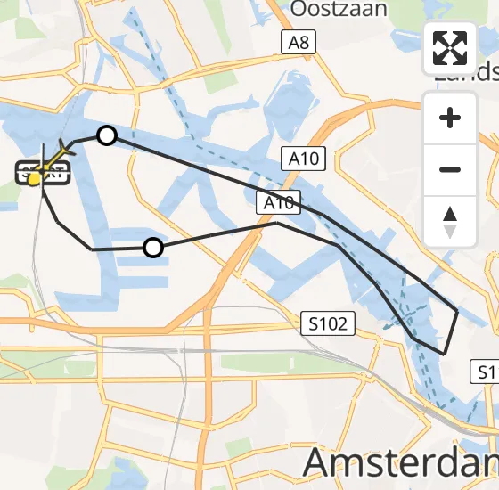 Vlucht Traumahelikopter PH-LLN van Amsterdam Heliport naar Amsterdam Heliport op dinsdag 29 oktober 2024 15:26