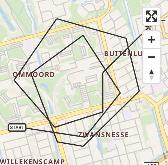 Vlucht Politiehelikopter PH-PXX van Rotterdam naar Rotterdam op woensdag 30 oktober 2024 16:09