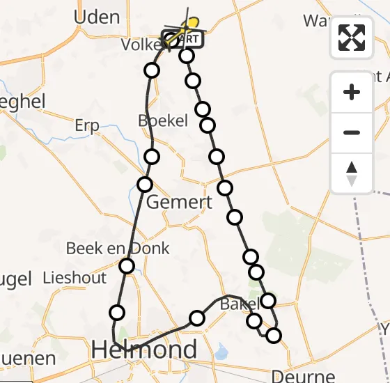 Vlucht Traumahelikopter PH-MAA van Vliegbasis Volkel naar Vliegbasis Volkel op woensdag 30 oktober 2024 21:29