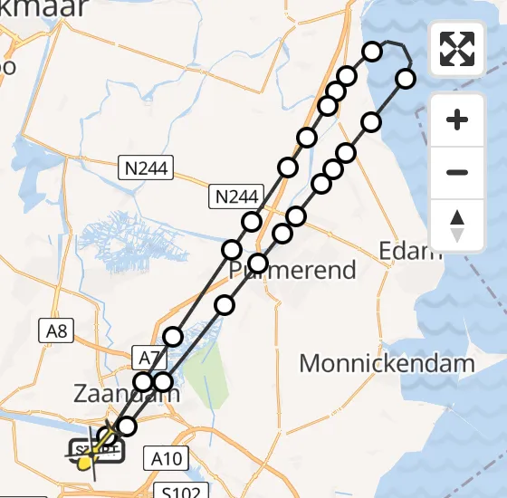 Vlucht Traumahelikopter PH-LLN van Amsterdam Heliport naar Amsterdam Heliport op donderdag 31 oktober 2024 8:27