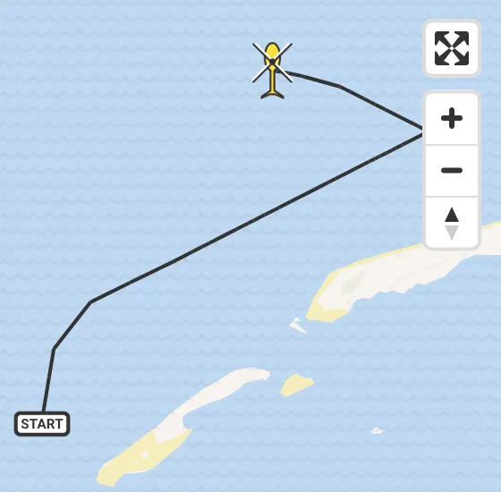 Vlucht Kustwachthelikopter PH-SAR van  naar  op donderdag 31 oktober 2024 17:26