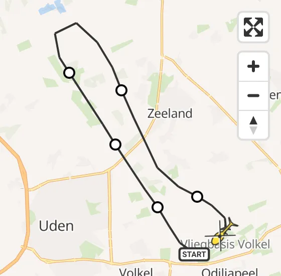 Vlucht Traumahelikopter PH-MAA van Vliegbasis Volkel naar Vliegbasis Volkel op donderdag 31 oktober 2024 19:27