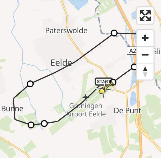 Vlucht Traumahelikopter PH-TTR van Groningen Airport Eelde naar Groningen Airport Eelde op vrijdag 1 november 2024 6:08