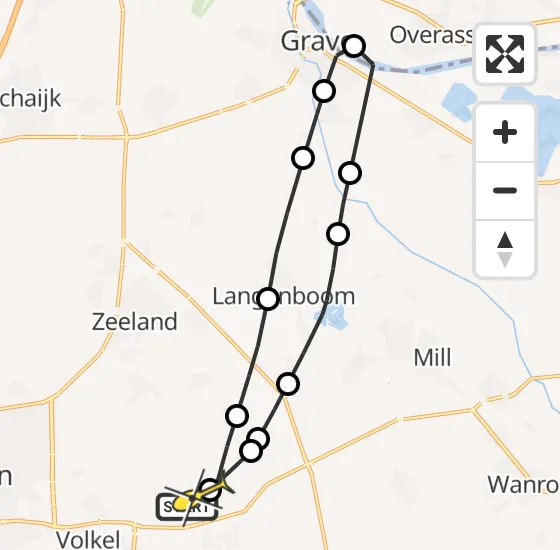 Vlucht Traumahelikopter PH-MAA van Vliegbasis Volkel naar Vliegbasis Volkel op vrijdag 1 november 2024 13:50