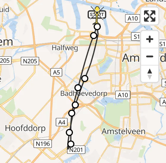 Vlucht Traumahelikopter PH-LLN van Amsterdam Heliport naar Amsterdam Heliport op vrijdag 1 november 2024 19:11