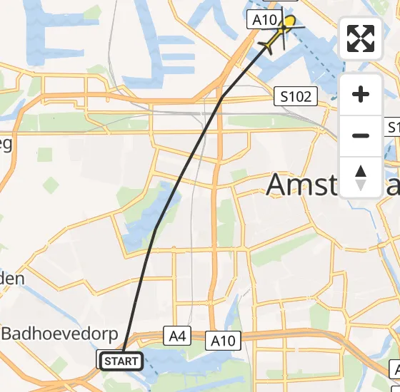 Vlucht Politiehelikopter PH-PXZ van Amsterdam naar Amsterdam op zaterdag 2 november 2024 12:23