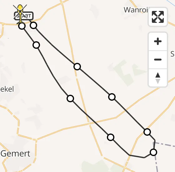 Vlucht Traumahelikopter PH-MAA van Vliegbasis Volkel naar Vliegbasis Volkel op zondag 3 november 2024 0:22