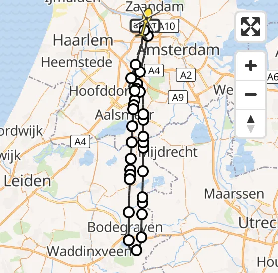 Vlucht Traumahelikopter PH-LLN van Amsterdam Heliport naar Amsterdam Heliport op zondag 3 november 2024 9:51