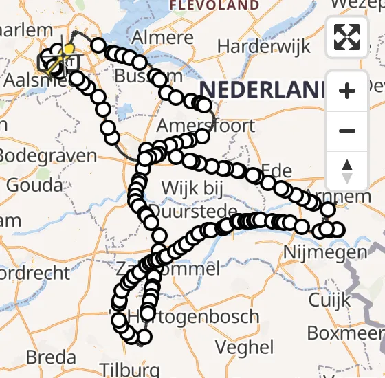 Vlucht Politiehelikopter PH-PXD van Schiphol naar Schiphol op zondag 3 november 2024 10:06