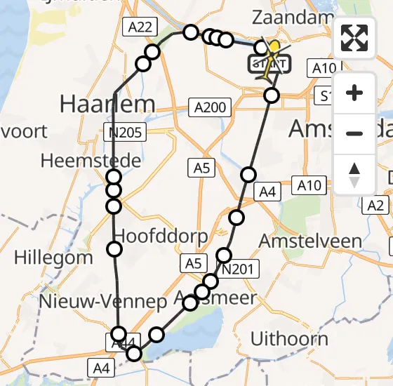 Vlucht Traumahelikopter PH-LLN van Amsterdam Heliport naar Amsterdam Heliport op zondag 3 november 2024 18:31