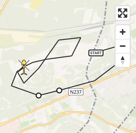 Vlucht Politiehelikopter PH-PXX van Amersfoort naar Soest op maandag 4 november 2024 9:40