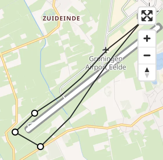 Vlucht Traumahelikopter PH-TTR van Groningen Airport Eelde naar Groningen Airport Eelde op maandag 4 november 2024 10:18