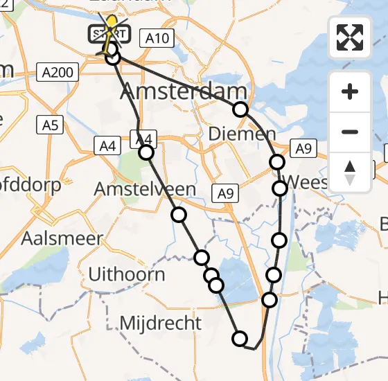 Vlucht Traumahelikopter PH-LLN van Amsterdam Heliport naar Amsterdam Heliport op maandag 4 november 2024 11:45