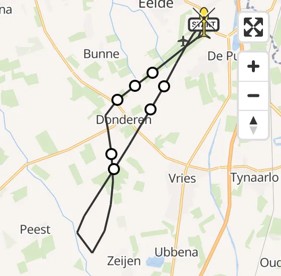 Vlucht Traumahelikopter PH-TTR van Groningen Airport Eelde naar Groningen Airport Eelde op maandag 4 november 2024 16:00