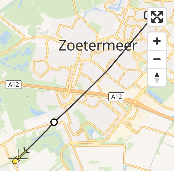 Vlucht Politiehelikopter PH-PXB van Zoetermeer naar Pijnacker op woensdag 6 november 2024 12:56