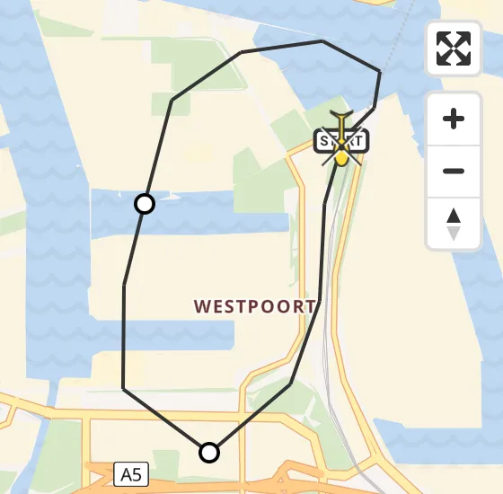 Vlucht Traumahelikopter PH-LLN van Amsterdam Heliport naar Amsterdam Heliport op woensdag 6 november 2024 22:08