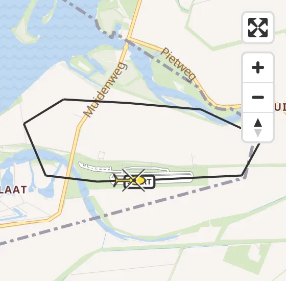 Vlucht Politiehelikopter PH-PXB van Vliegveld Midden-Zeeland naar Vliegveld Midden-Zeeland op vrijdag 8 november 2024 16:57