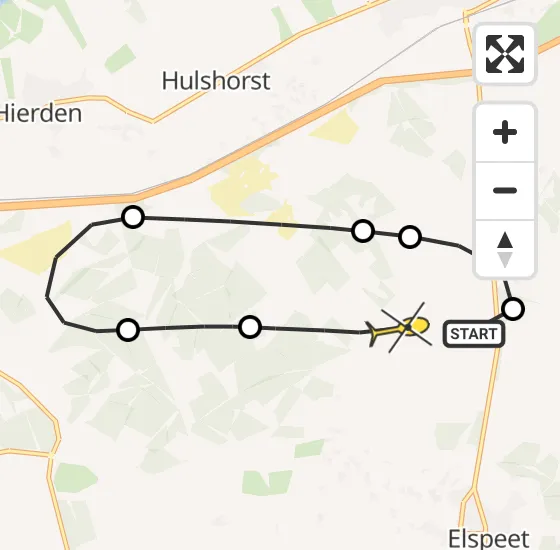 Vlucht Politiehelikopter PH-PXX van Elspeet naar Elspeet op vrijdag 8 november 2024 19:46