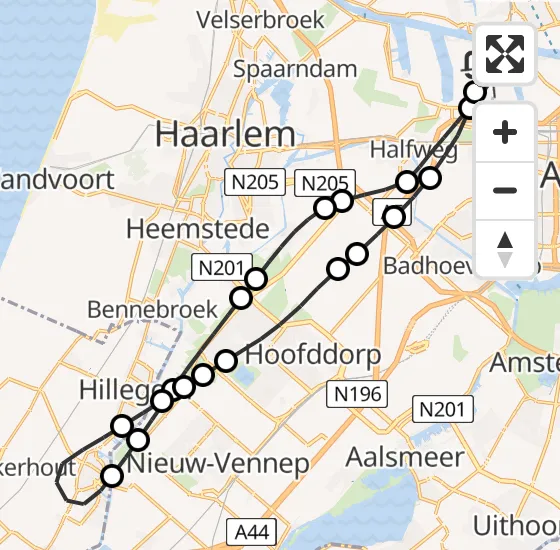 Vlucht Traumahelikopter PH-LLN van Amsterdam Heliport naar Amsterdam Heliport op zondag 10 november 2024 20:34