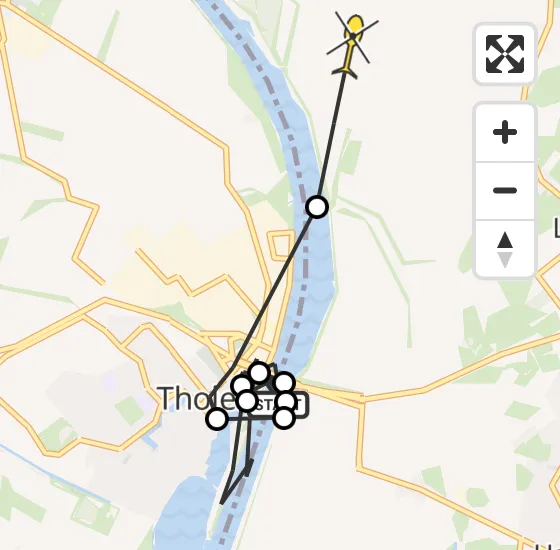 Vlucht Politiehelikopter PH-PXB van Halsteren naar Nieuw-Vossemeer op dinsdag 12 november 2024 10:32