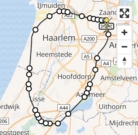 Vlucht Traumahelikopter PH-LLN van Amsterdam Heliport naar Amsterdam Heliport op dinsdag 12 november 2024 15:24