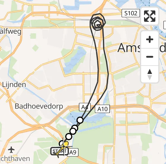 Vlucht Politiehelikopter PH-PXC van Schiphol naar Schiphol op woensdag 13 november 2024 11:05