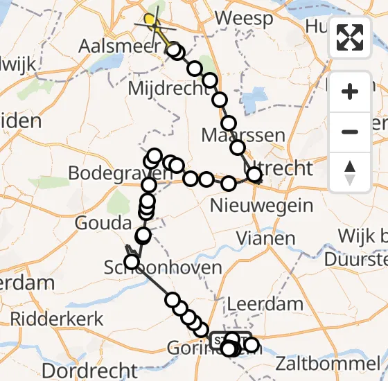 Vlucht Politiehelikopter PH-PXB van Spijk naar Amstelveen op woensdag 13 november 2024 11:50