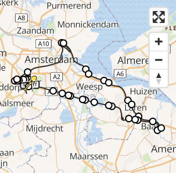 Vlucht Politiehelikopter PH-PXC van Schiphol naar Schiphol op woensdag 13 november 2024 12:59