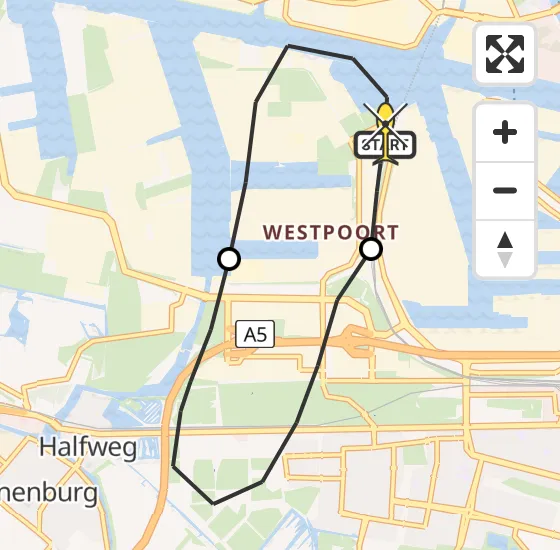 Vlucht Traumahelikopter PH-LLN van Amsterdam Heliport naar Amsterdam Heliport op woensdag 13 november 2024 14:51