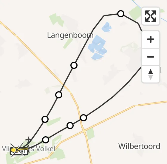 Vlucht Traumahelikopter PH-DOC van Vliegbasis Volkel naar Vliegbasis Volkel op donderdag 14 november 2024 19:26