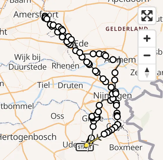 Vlucht Politiehelikopter PH-PXD van Vliegbasis Volkel naar Zeeland op vrijdag 15 november 2024 15:29