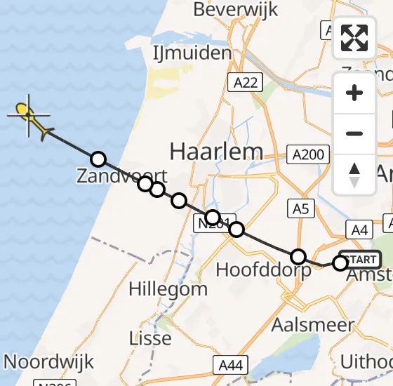 Vlucht Politiehelikopter PH-PXX van Schiphol naar  op vrijdag 15 november 2024 16:21