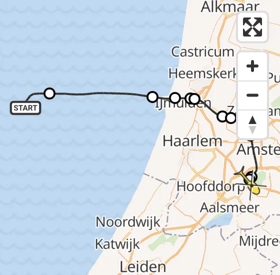 Vlucht Politiehelikopter PH-PXX van  naar Schiphol op vrijdag 15 november 2024 16:40