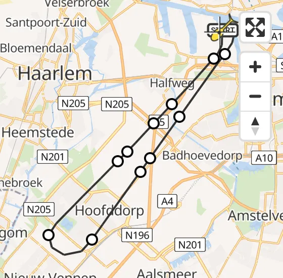 Vlucht Traumahelikopter PH-LLN van Amsterdam Heliport naar Amsterdam Heliport op zaterdag 16 november 2024 2:00