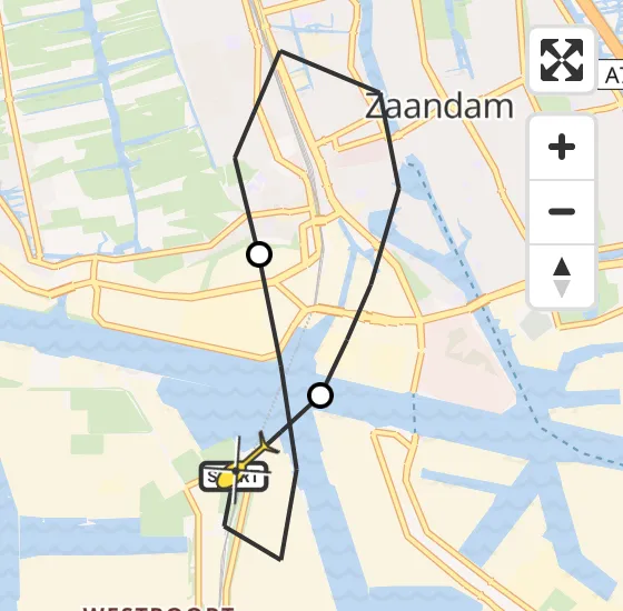 Vlucht Traumahelikopter PH-LLN van Amsterdam Heliport naar Amsterdam Heliport op zaterdag 16 november 2024 10:37