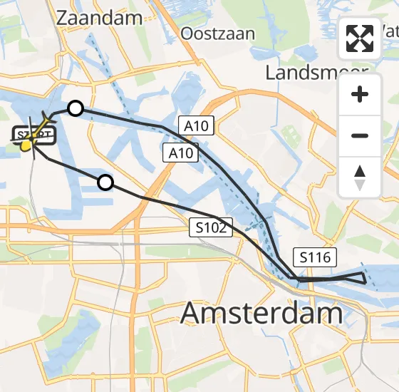 Vlucht Traumahelikopter PH-LLN van Amsterdam Heliport naar Amsterdam Heliport op zaterdag 16 november 2024 14:08