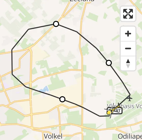 Vlucht Traumahelikopter PH-DOC van Vliegbasis Volkel naar Vliegbasis Volkel op zaterdag 16 november 2024 19:02