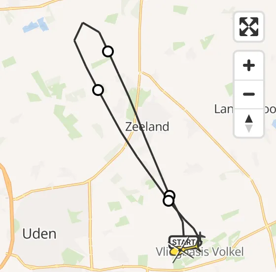 Vlucht Traumahelikopter PH-DOC van Vliegbasis Volkel naar Vliegbasis Volkel op zondag 17 november 2024 10:13