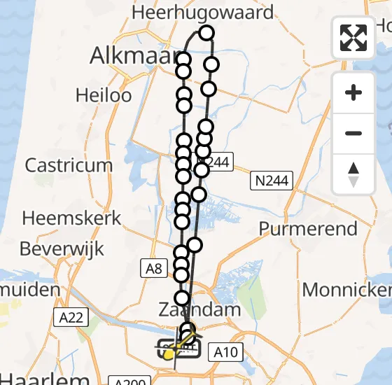 Vlucht Traumahelikopter PH-LLN van Amsterdam Heliport naar Amsterdam Heliport op maandag 18 november 2024 20:28