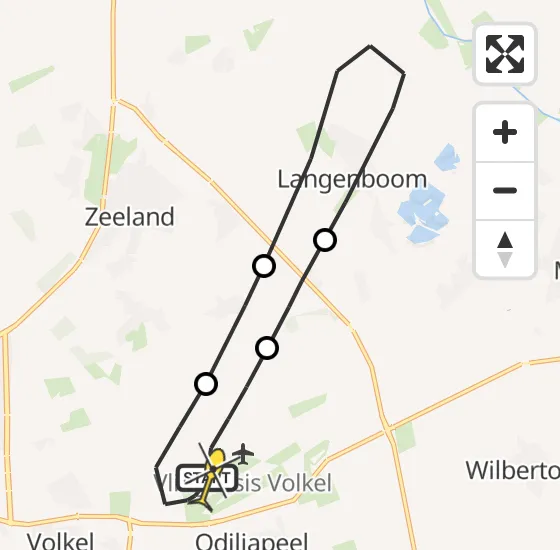 Vlucht Traumahelikopter PH-MAA van Vliegbasis Volkel naar Vliegbasis Volkel op dinsdag 19 november 2024 14:02