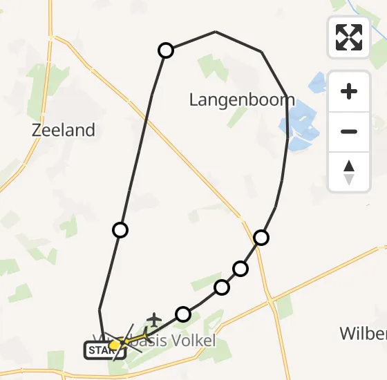 Vlucht Traumahelikopter PH-MAA van Vliegbasis Volkel naar Vliegbasis Volkel op donderdag 21 november 2024 7:51