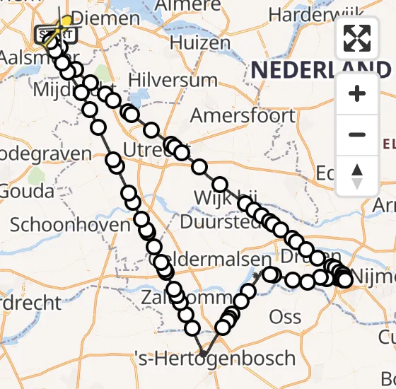 Vlucht Politiehelikopter PH-PXF van Schiphol naar Schiphol op donderdag 21 november 2024 18:54