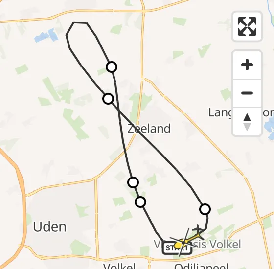 Vlucht Traumahelikopter PH-MAA van Vliegbasis Volkel naar Vliegbasis Volkel op donderdag 21 november 2024 19:56