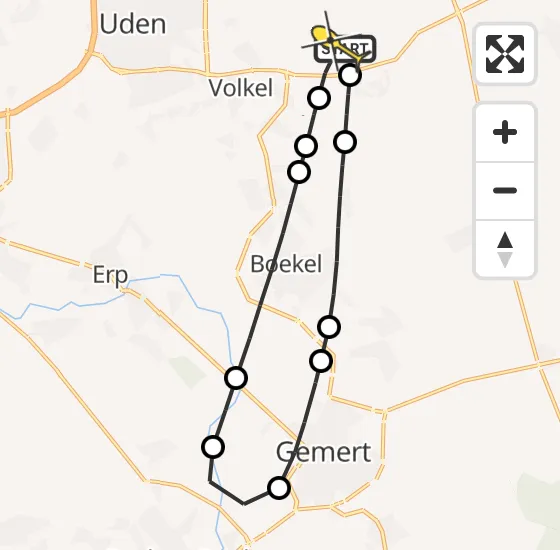 Vlucht Traumahelikopter PH-MAA van Vliegbasis Volkel naar Vliegbasis Volkel op vrijdag 22 november 2024 20:39