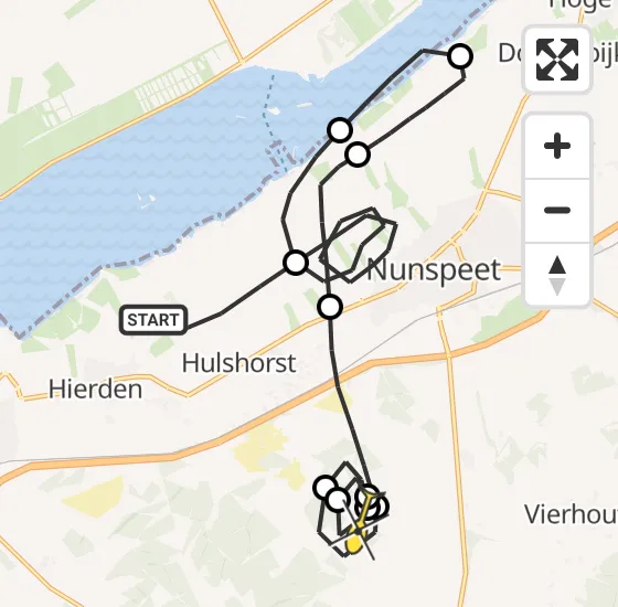 Vlucht Politiehelikopter PH-PXX van Hulshorst naar Elspeet op zaterdag 23 november 2024 11:09