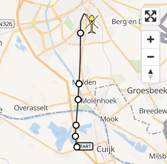 Vlucht Traumahelikopter PH-MAA van Cuijk naar Radboud Universitair Medisch Centrum op zaterdag 23 november 2024 16:41