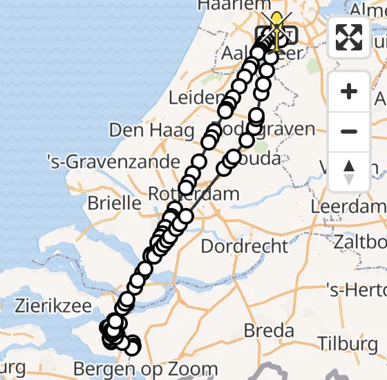 Vlucht Politiehelikopter PH-PXF van Schiphol naar Schiphol op zaterdag 23 november 2024 21:51