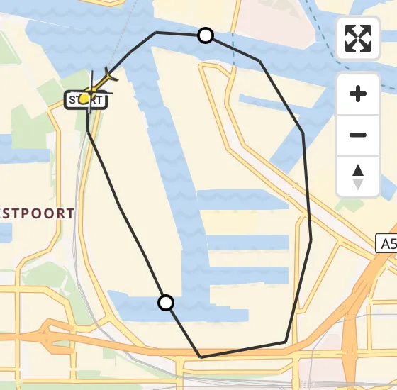 Vlucht Traumahelikopter PH-LLN van Amsterdam Heliport naar Amsterdam Heliport op zondag 24 november 2024 0:08