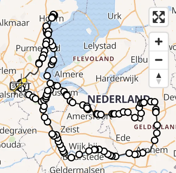 Vlucht Politiehelikopter PH-PXX van Schiphol naar Schiphol op zondag 24 november 2024 11:06